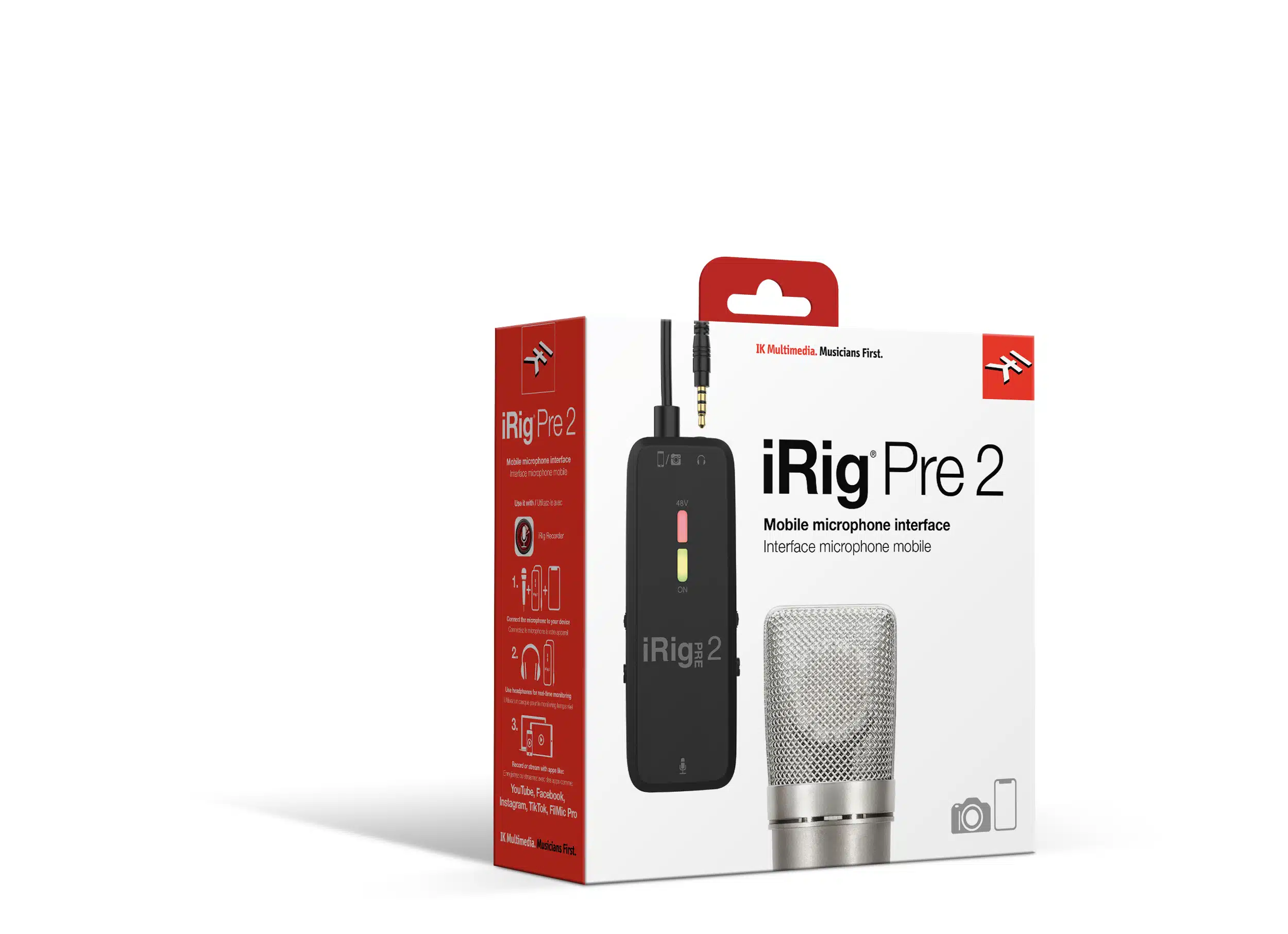 Interfaz de micrófono Movil Irig Pre 2 ikmultimedia