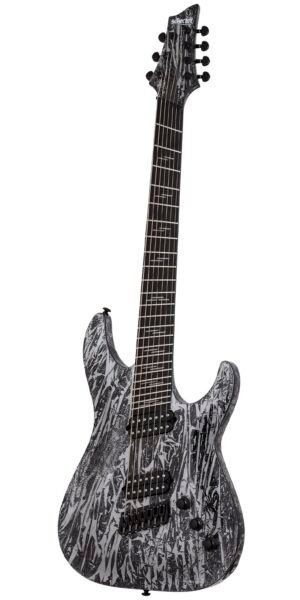 GUITARRA SCHECTER EL. C-7 MS SILVER MOUN