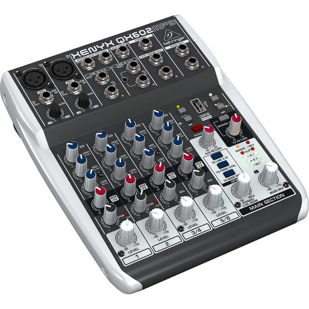 MEZCLADORA BEHRINGER MOD. QX602MP3