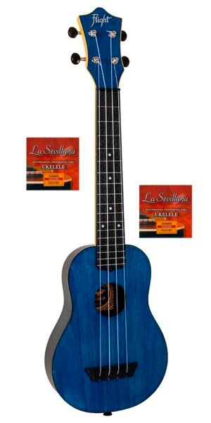UKELELE FLIGHT TUSL-35BL + 2 SET ELS-UKC