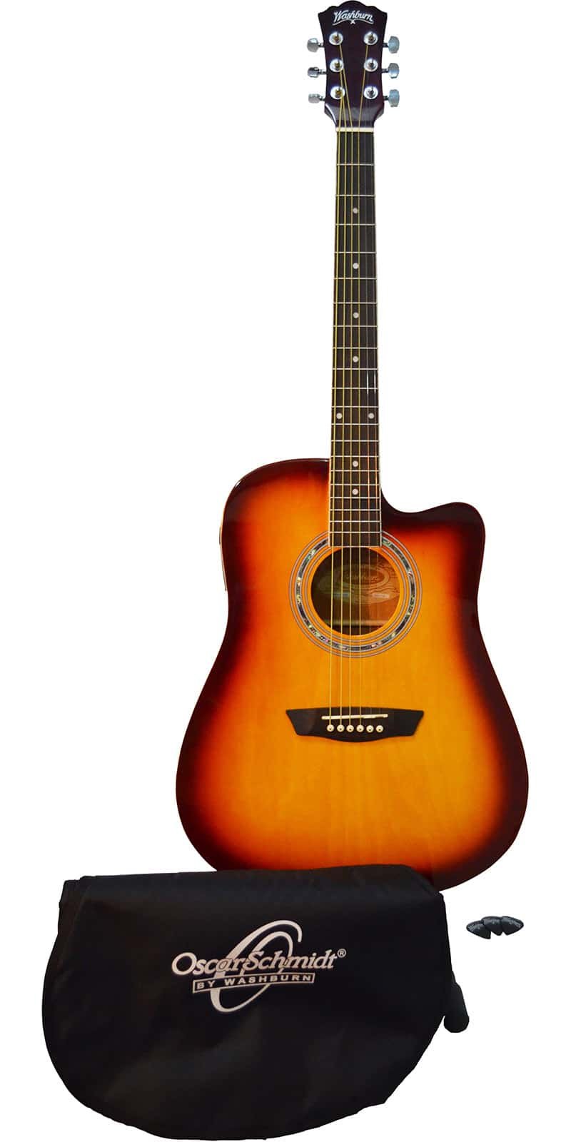 GUITARRA WASHBURN E/ACUSTICA WA90CEPAK