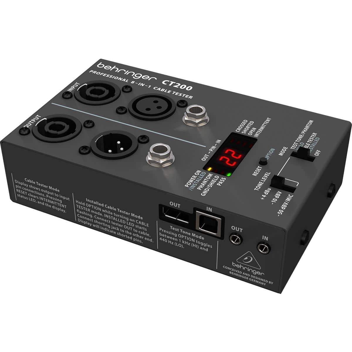 PROBADOR CABLES BEHRINGER MOD. CT-200