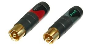 Conectores Machos RCA Neutrik NFC2-B/2