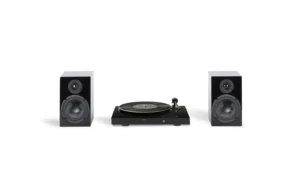 Sistema de tornames con altavoces color negro PRO-JECT JUKE BOX E1 HIFI SET